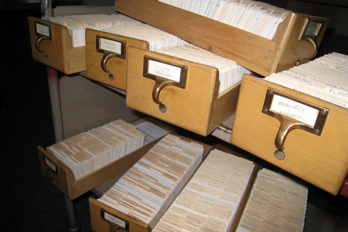 card catalog machester city library