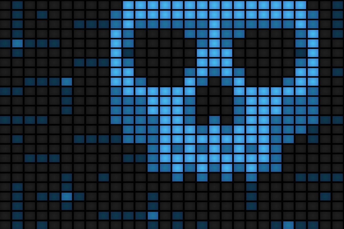 skull and crossbones pixels hacked